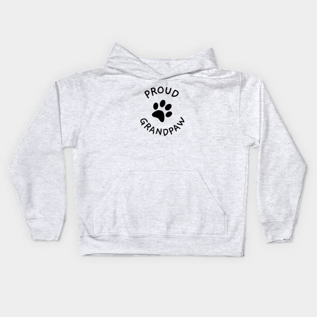 GrandPaw DOG Grandfather Kids Hoodie by Dog & Rooster